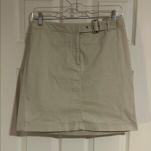 LOFT Beige Pencil Skirt with Belt